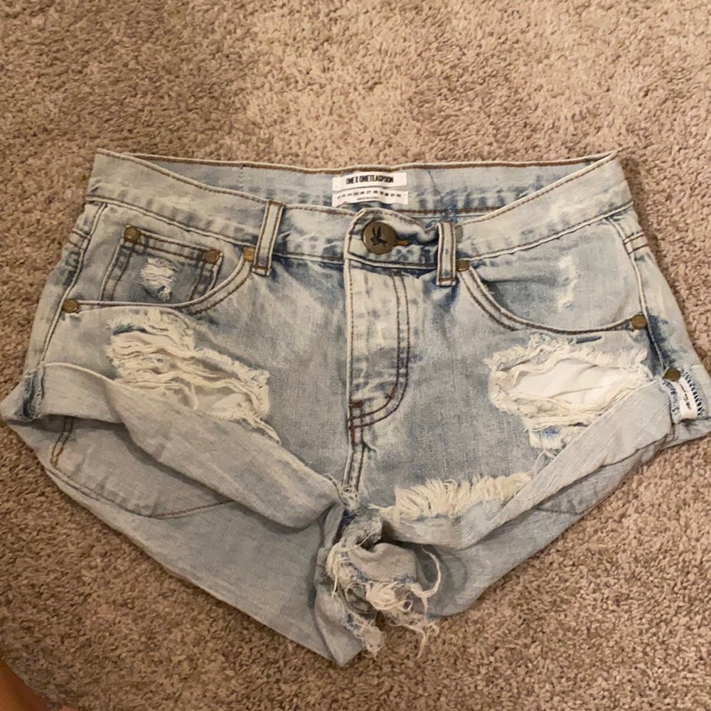 Denim shorts